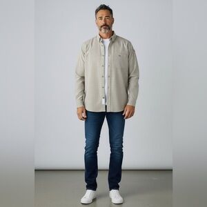 Bulwark FR Flame Retardant Tan Plaid Shirt Button Down Shirt Mens XL